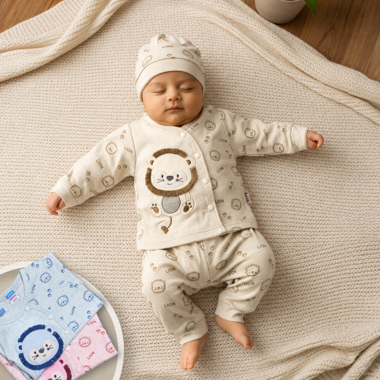 Little Lion Newborn Trouser Set