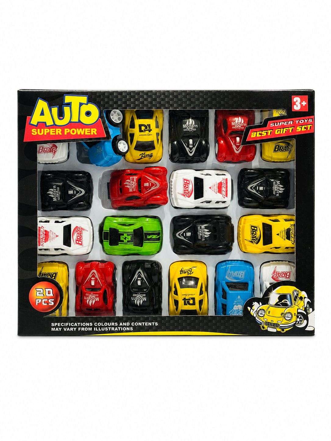 20 PCS Die-Cast Toy Cars Set