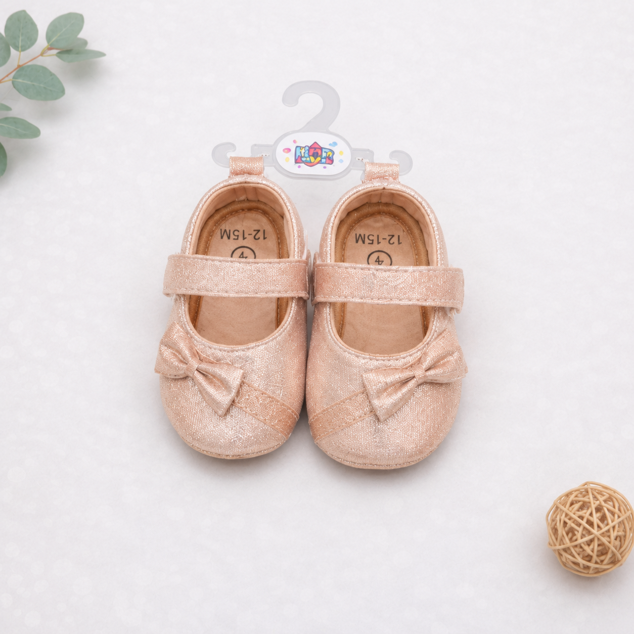 Baby Bow Soft Sole Shoes (0ā18 Months)