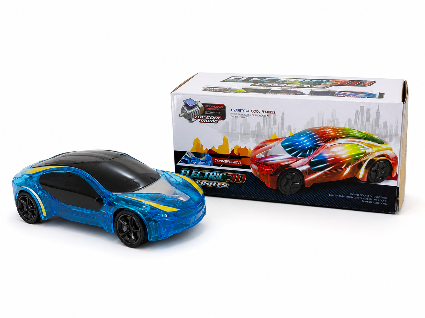 Electric 3D Light-Up Sports Car