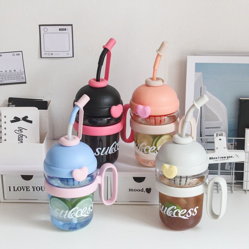 Kids Sippy Cup with Straw & Handle