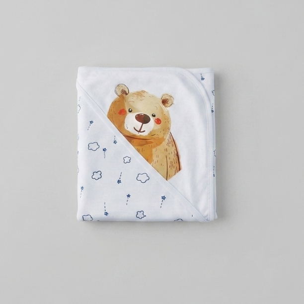 Little Bear Dreams Baby Wrapping Sheet