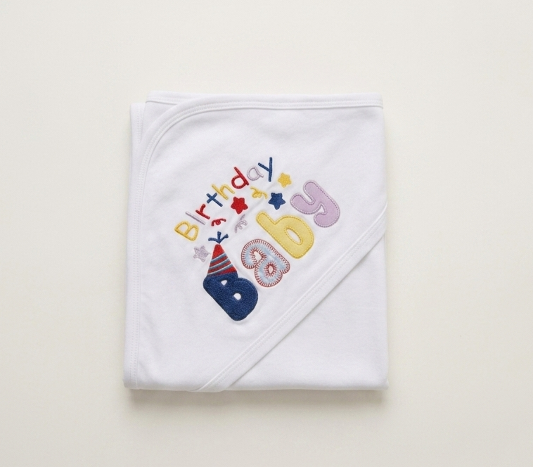 Birthday Snuggle Baby Wrapping Sheet
