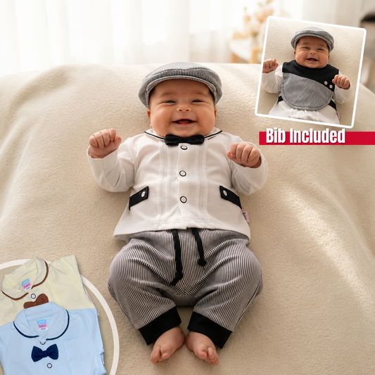 Mini Gentleman Trouser Set with Bib
