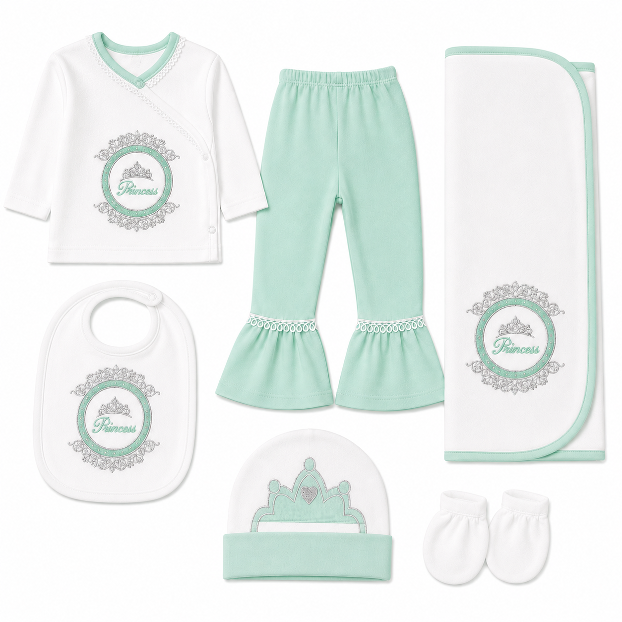 Premium 6-Piece Newborn Baby Starter Set