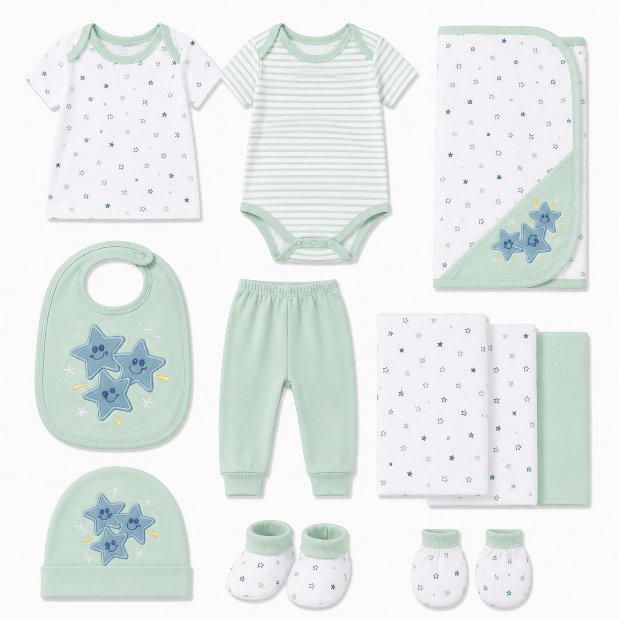 Twinkle Stars 11-Piece Newborn Starter Set