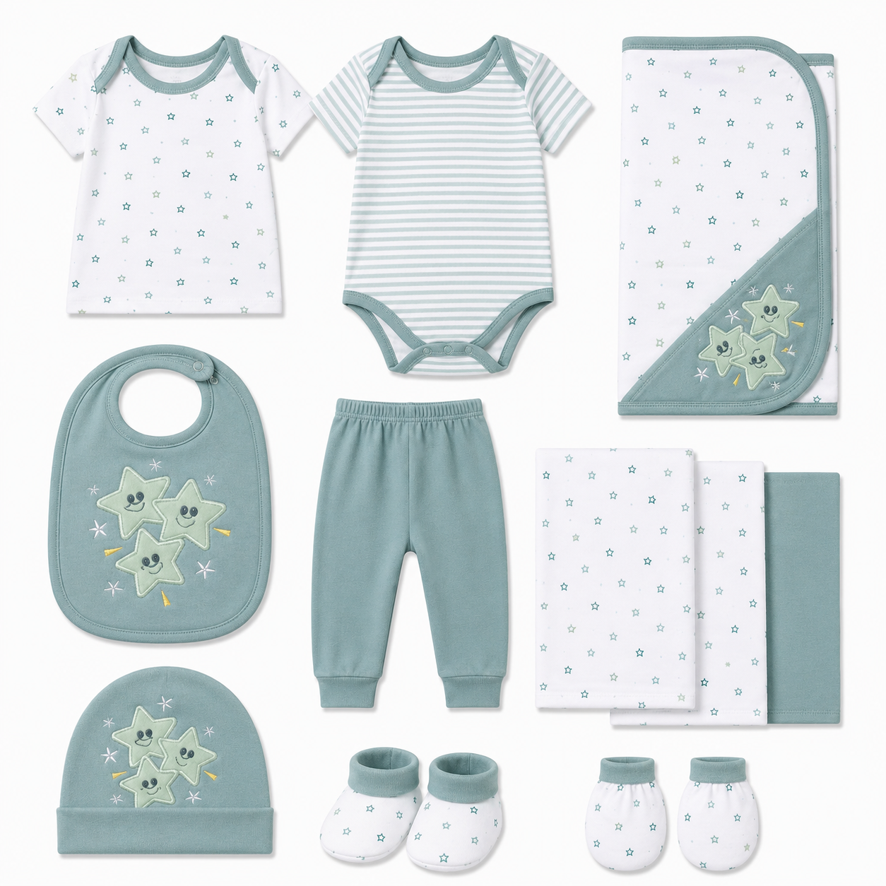 Twinkle Stars 11-Piece Newborn Starter Set