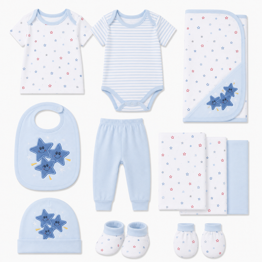 Twinkle Stars 11-Piece Newborn Starter Set