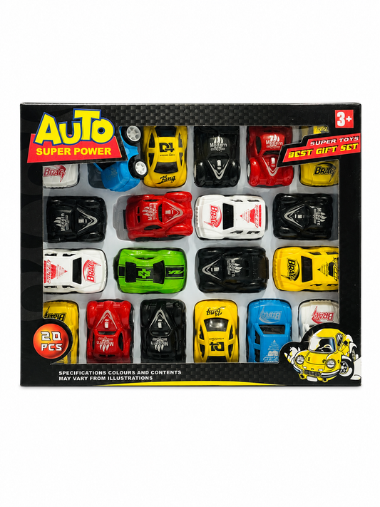 20 PCS Die-Cast Toy Cars Set