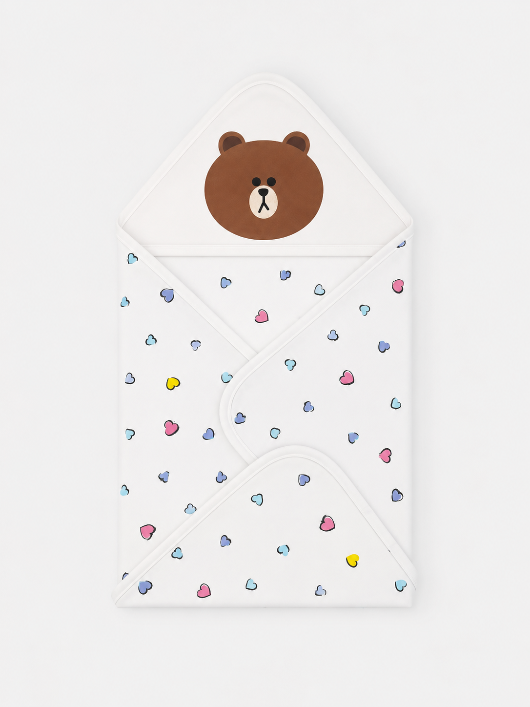 Tiny Hearts Baby Wrapping Sheet