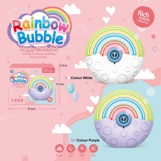 🌈 Rainbow Bubble Machine – A Whirl of Color &amp; Giggles!