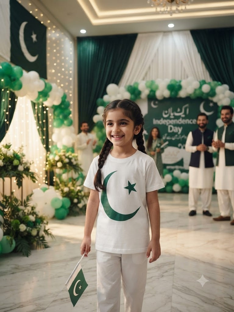 Little Patriots Pakistan Independence T-Shirt