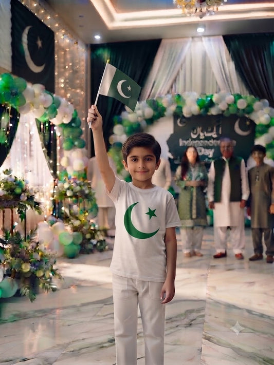 Little Patriots Pakistan Independence T-Shirt