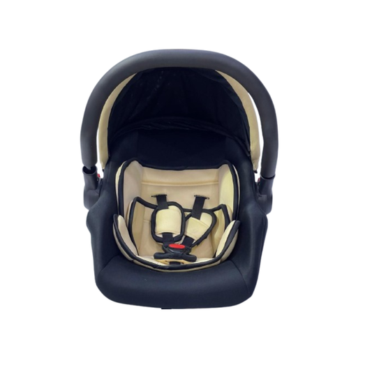 Baby Carry Cot and Car Seat ( Black & Beige)