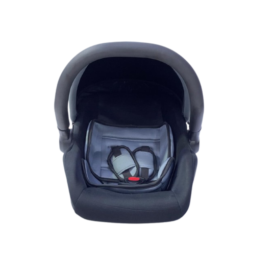 Baby Carry Cot and Car Seat (Black & Blue Foam)
