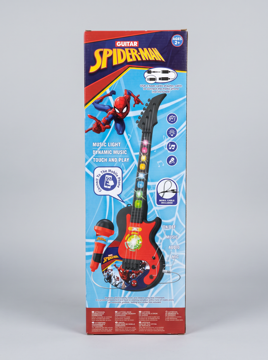 Spider Hero Musical Guitar with Microphone