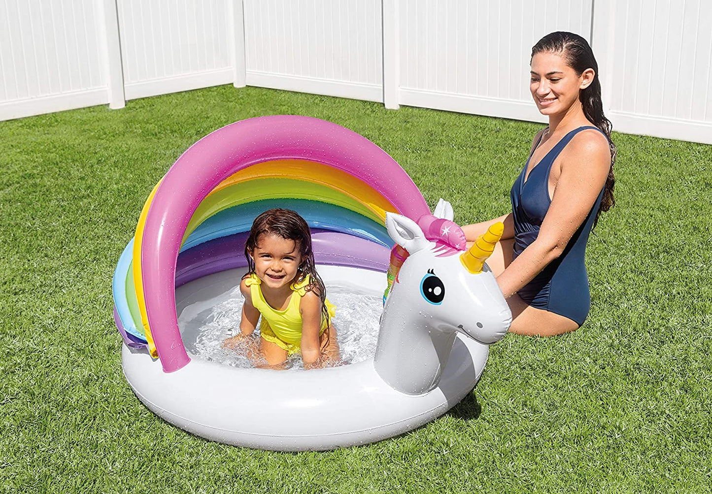 INTEX 🦄 Unicorn Baby Pool (39.37" x 106.3" x 96.46")